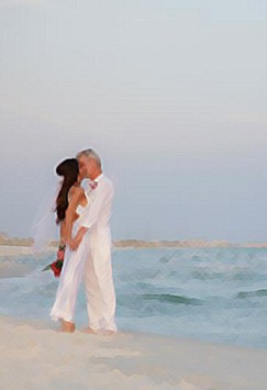 married on the beach