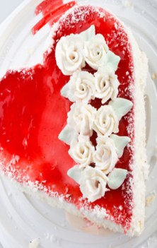 heart shaped cake