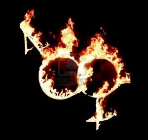 10204737-male-and-female-gender-symbols-in-fire-of-love